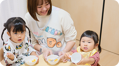 朝の会・おやつ